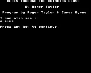 Denis Through The Drinking Glass (198x)(-)[b] screen shot title